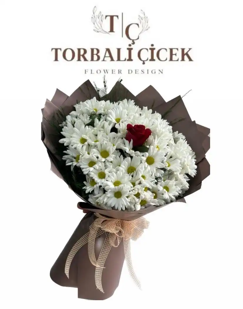 PAPATYA TEK GÜL BUKETİ